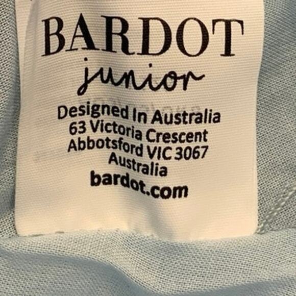 Bardot Junior Size 8 Blue Ella Broderie Dress Floral Embroidered Tiered I28-1 - Picture 9 of 10